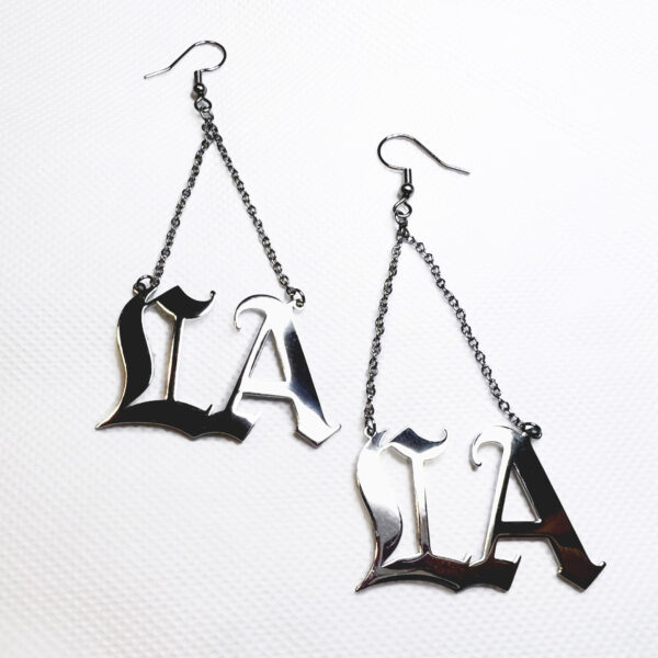 Platinum LA dangling earrings